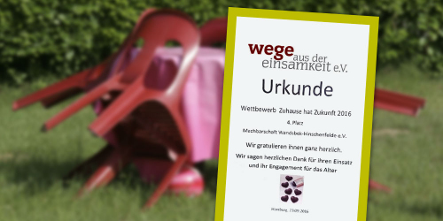 Abbildung der Gewinner-Urkunde