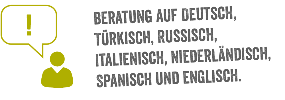 Beratung in verschiedenen Sprachen